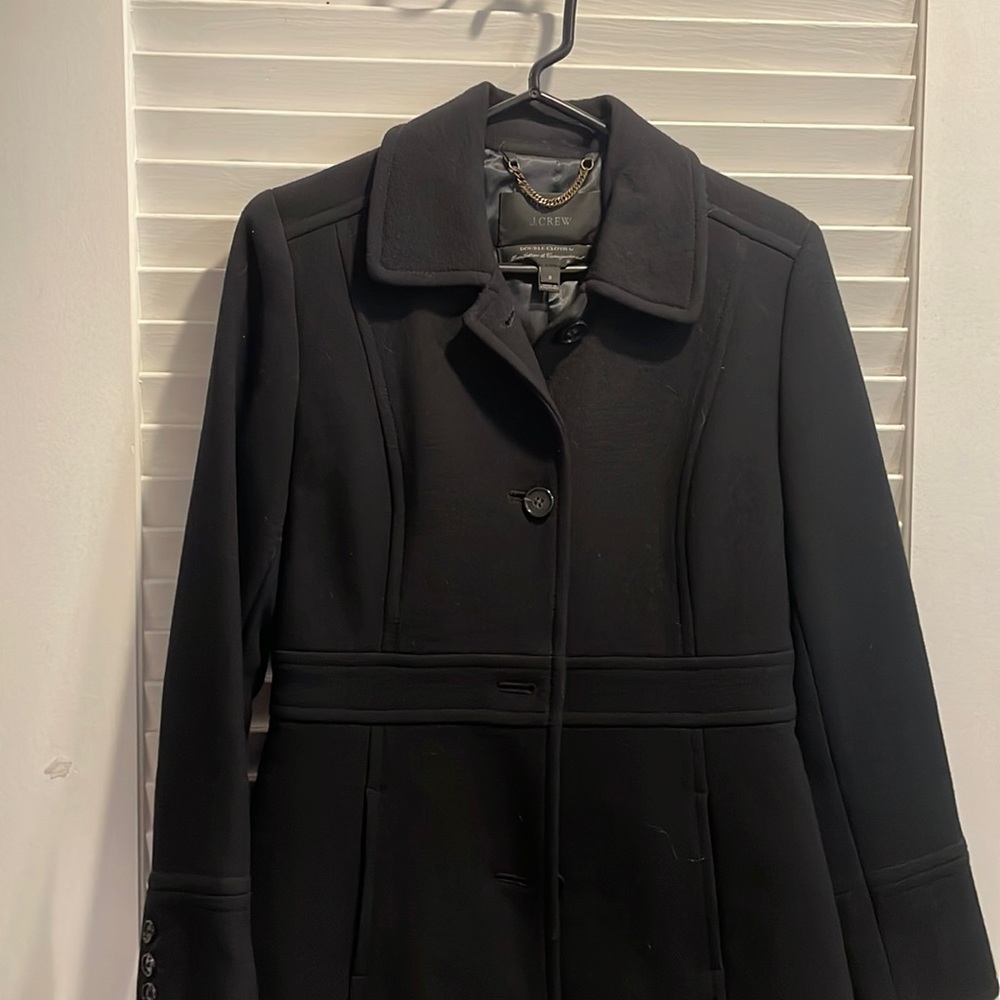 J. Crew Lady day topcoat in Italian double-cloth wool blend